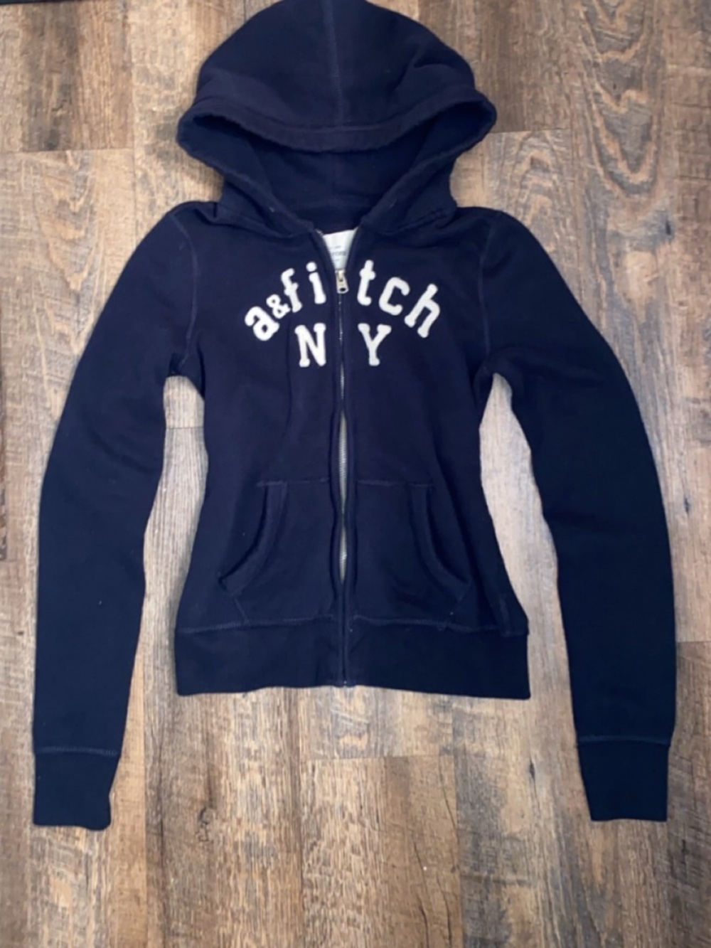 Vintage Abercrombie & Fitch zip-up hoodie XS